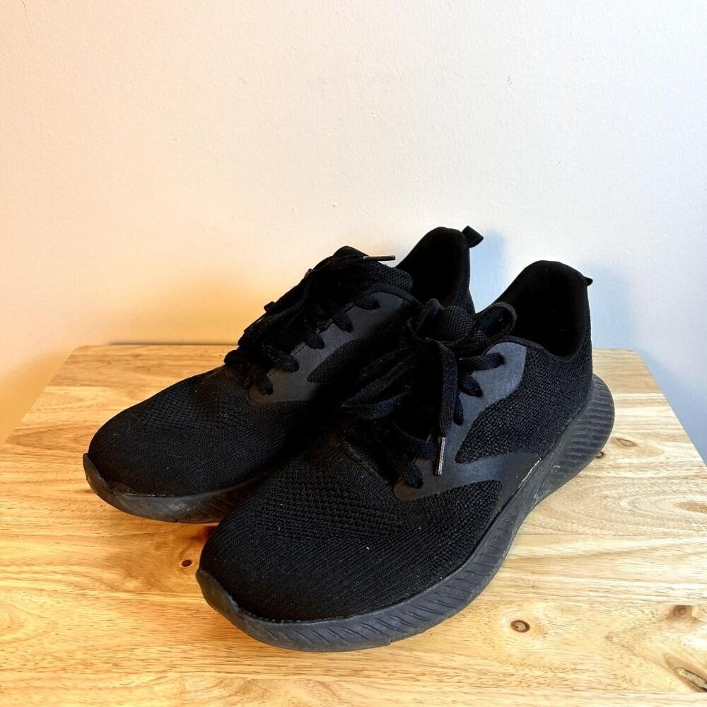 Athletic Works Mens Running Shoes Size 10W Black Athletic Sneakers MNAW44AC004L - Picture 5 of 8